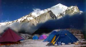 view from bhogubasa,side view from bhogubasa campside,trekking roopkund,roopkund treks,trekking tour roopkund